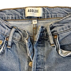 Agolde High Rise Light Blue Jeans Size 25